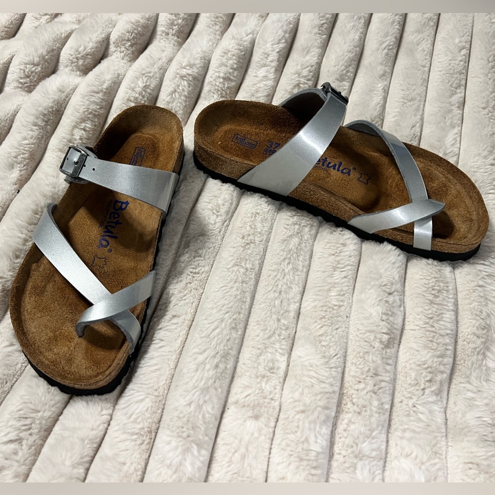 Betula by Birkenstock Ladies Silver Mayari Sandals